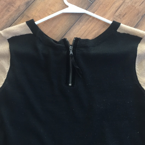 Tan and black LOFT sweater - Picture 2 of 2