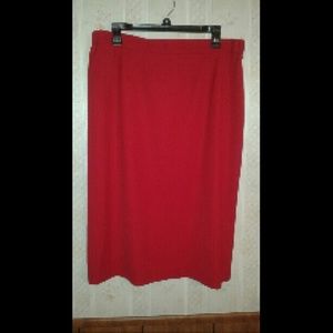 Ladies Red Skirt