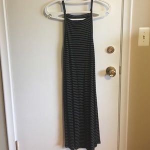 Long-line Knit Striped Dress
