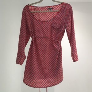 GAP Maternity- coral polka dot top