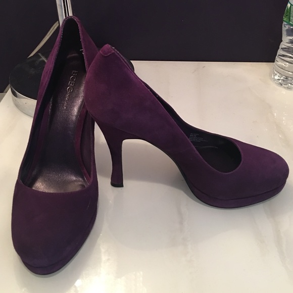 Bcbg generation purple suede shoes
