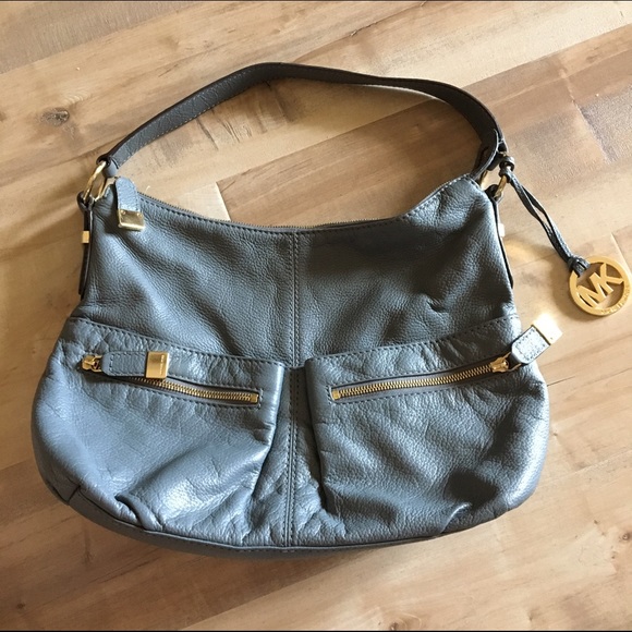 Gray Michael Kors Satchel Bag
