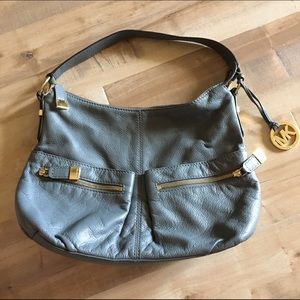 Gray Michael Kors Satchel Bag