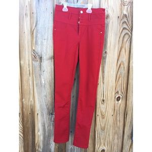 High waisted skinny jeans. Size 4.