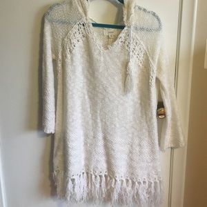 Fringe Hoodie Sweater