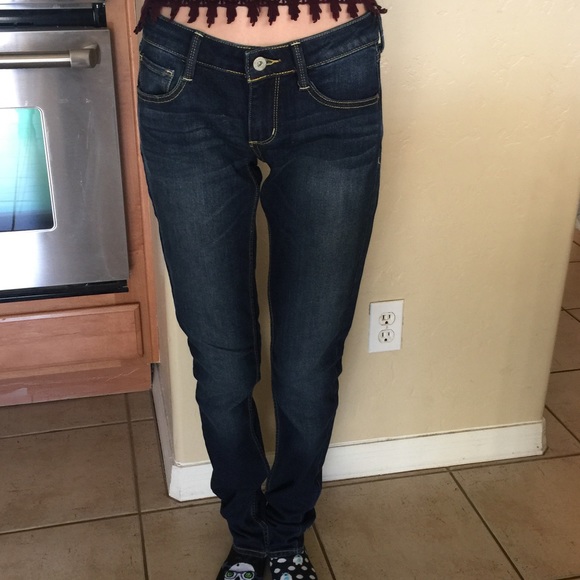 Super Skinny Blue Jeans