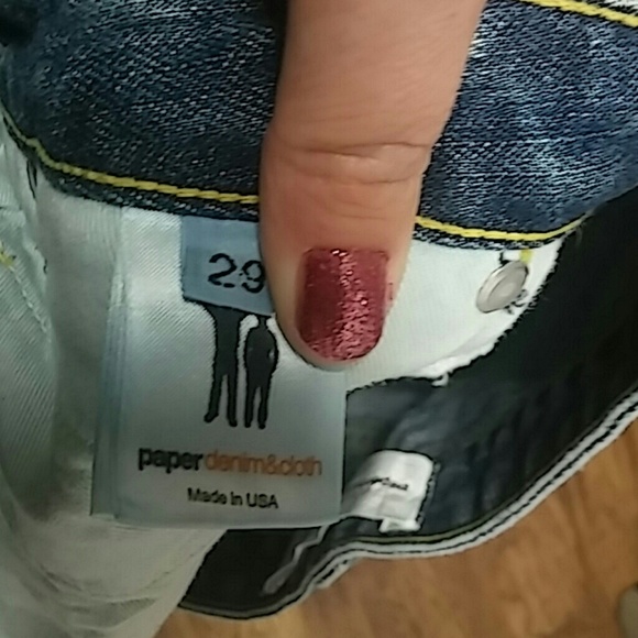 VINTAGE Paper Denim & Cloth CUTE Distressed Jeans - Picture 2 of 3