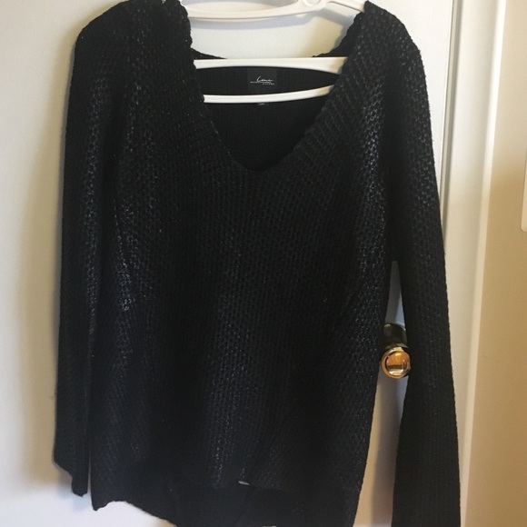 Coated V-Neck Sweater - Picture 1 of 1