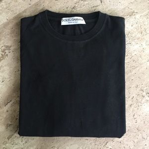 Dolce and Gabbana black long sleeve t