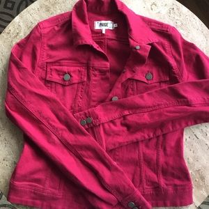 Paige Denim pink jean jacket