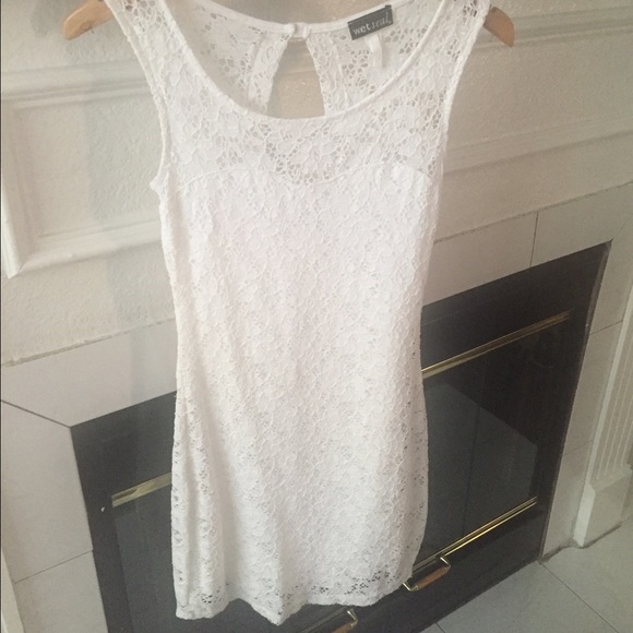 White lace dress