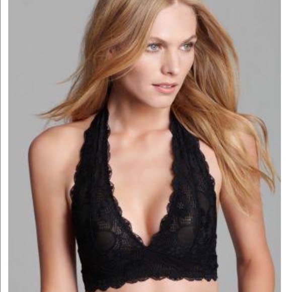 ⏰SUNDAY SALE Black Lace Halter Bra