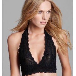 ⏰SUNDAY SALE Black Lace Halter Bra