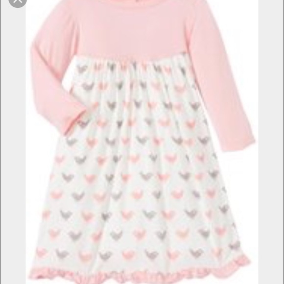 Kickee Pants swing dress - pink/white - 0-3