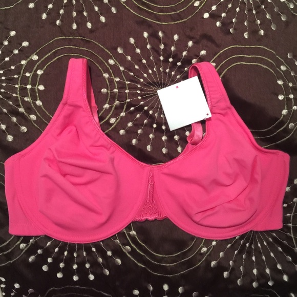 Hot pink bra