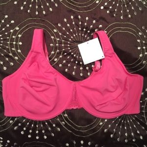 Hot pink bra