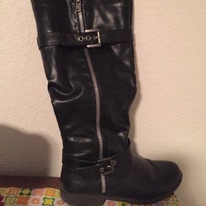 Just Fab women's tall black boots