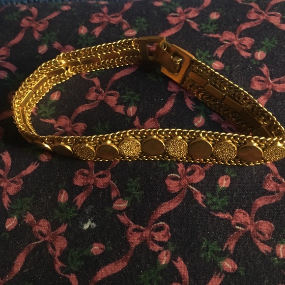 Gold colored bracelet