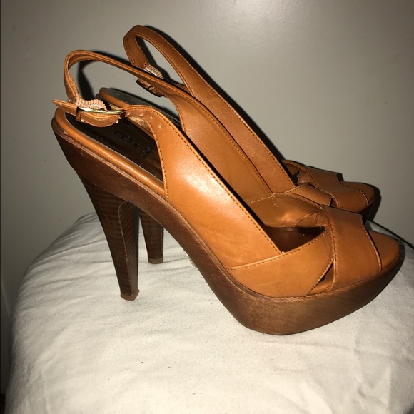 Sophisticated Orange High-Heeled Sandal - Picture 2 of 3