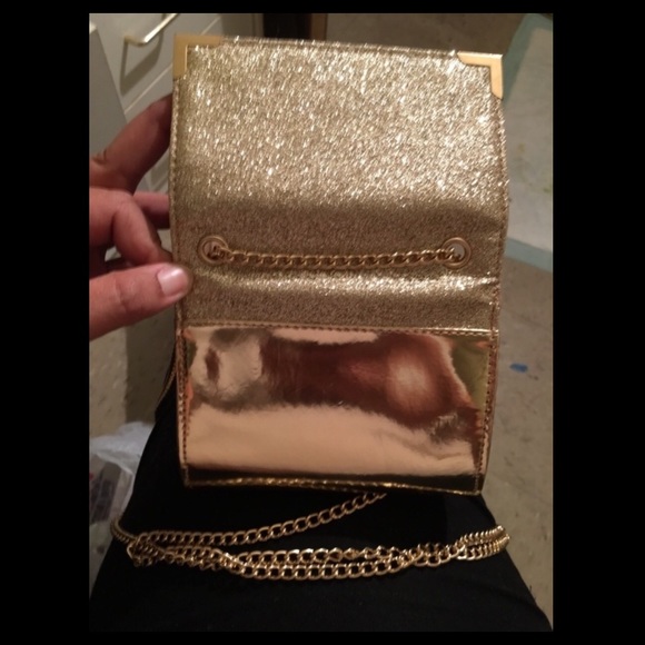 Gold Glitter Clutch - Picture 4 of 4