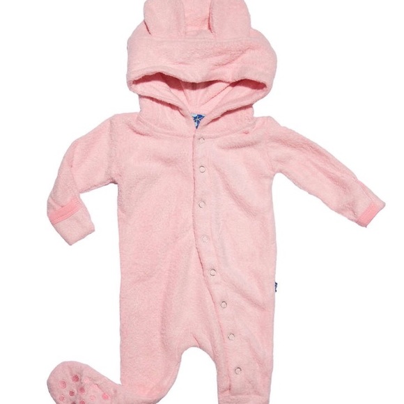 Kickee Pants fleece hooded footie