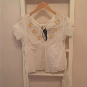 Free People sunflower blouse