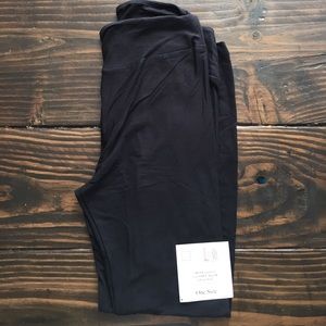 Solid Black OS LuLaRoe Leggings