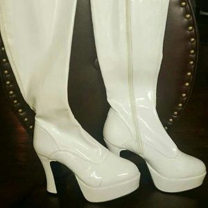 White Platform Boots