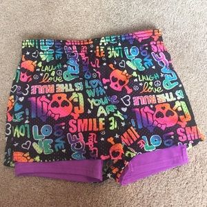 Girls athletic shorts
