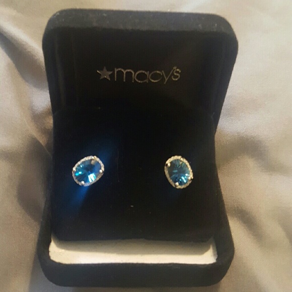 Blue Topaz earrings