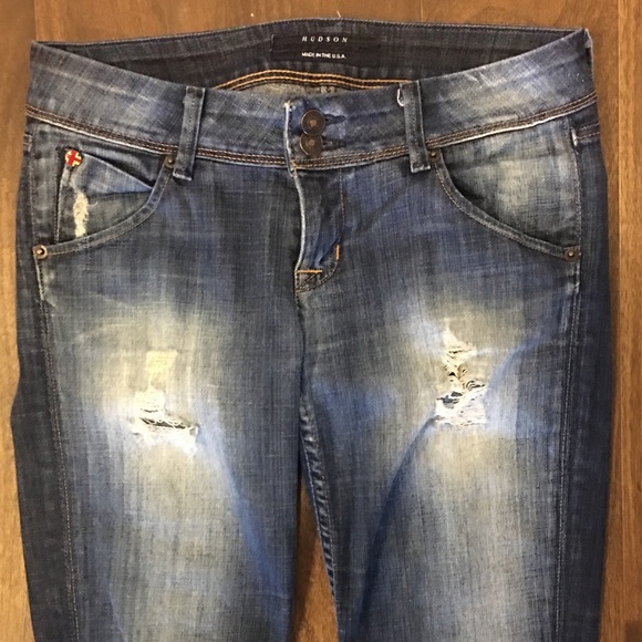 Hudson Jeans-Petite, Distressed, Boot Cut - Picture 2 of 4