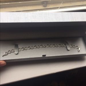 Zales Diamond Heart Line Bracelet