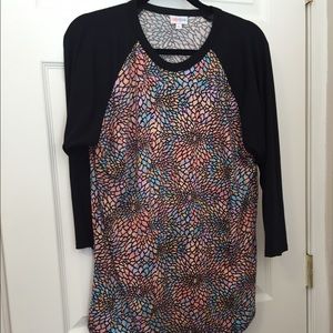 BNWOT LuLaRoe Randy shirt, size XL, colorful print