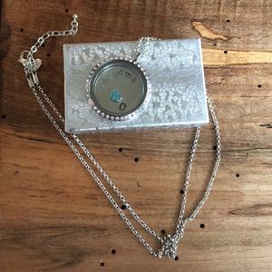 Origami owls large silver locket