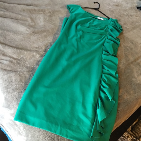 Green Calvin Klein dress