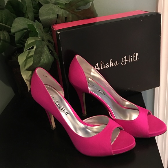 Alisha Hill hot pink stilettos - Picture 1 of 3