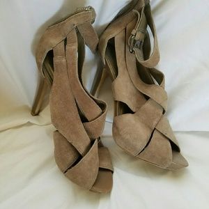 Suede heels