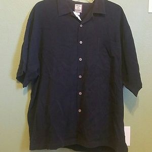 Tommy Bahama 100% silk collared shirt. NEW!