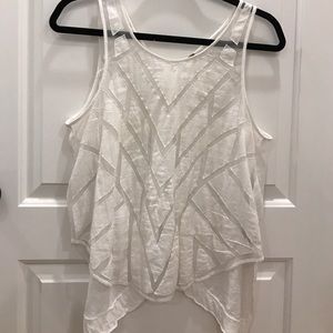 Free people mesh cutout tank