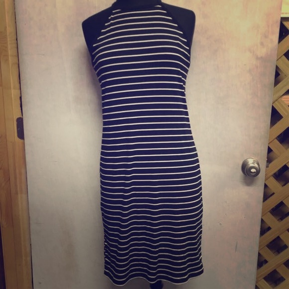 Forever 21 Black and white Striped bodycon dress