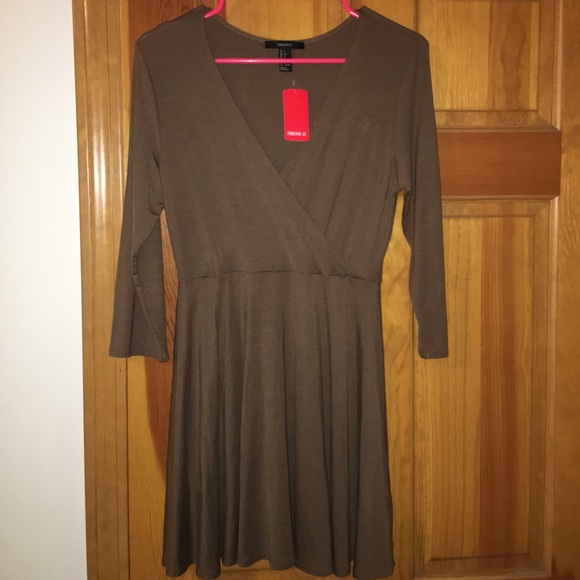Olive Green long sleeve dress
