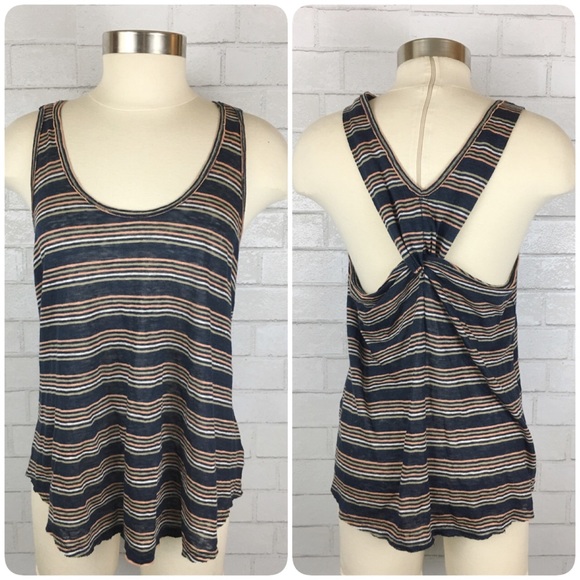Free People Tops - FP "Best Night" Striped Tank