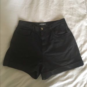 American Apparel High Waisted Jean Shorts