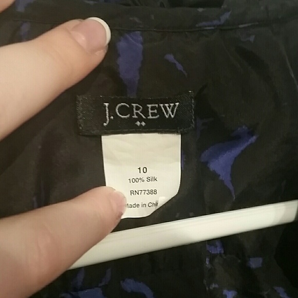 J. Crew Abstract Floral Ruffle Blouse - Picture 3 of 4