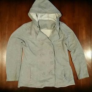 Grey Waffle Knit Jacket XL