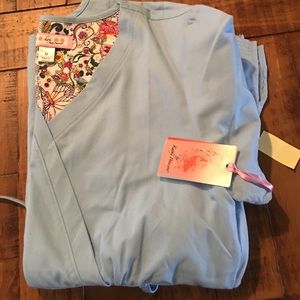 Koi nursing scrub in light blue