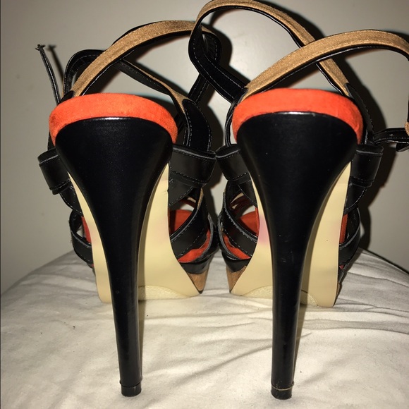 Just Fab Valeska Sandal in Tan - Orange - Picture 2 of 4