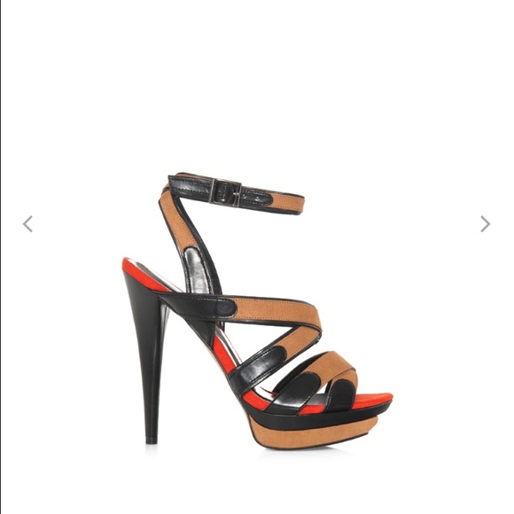 Just Fab Valeska Sandal in Tan - Orange - Picture 4 of 4