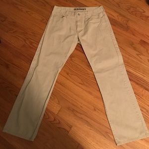 Men's Old Navy light khaki pants 34 x 32