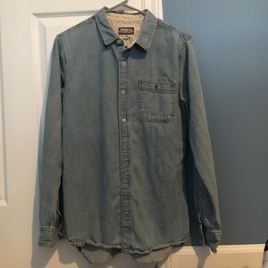 Men's Modern Amusement Denim Button Down